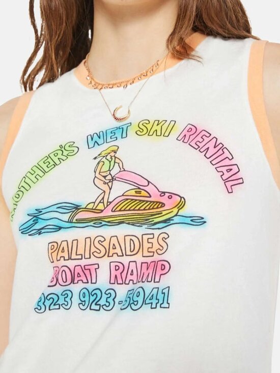 MOTHER Tops - ☀️ MOTHER The Strong and Silent Type Wet Ski Tank NWT S